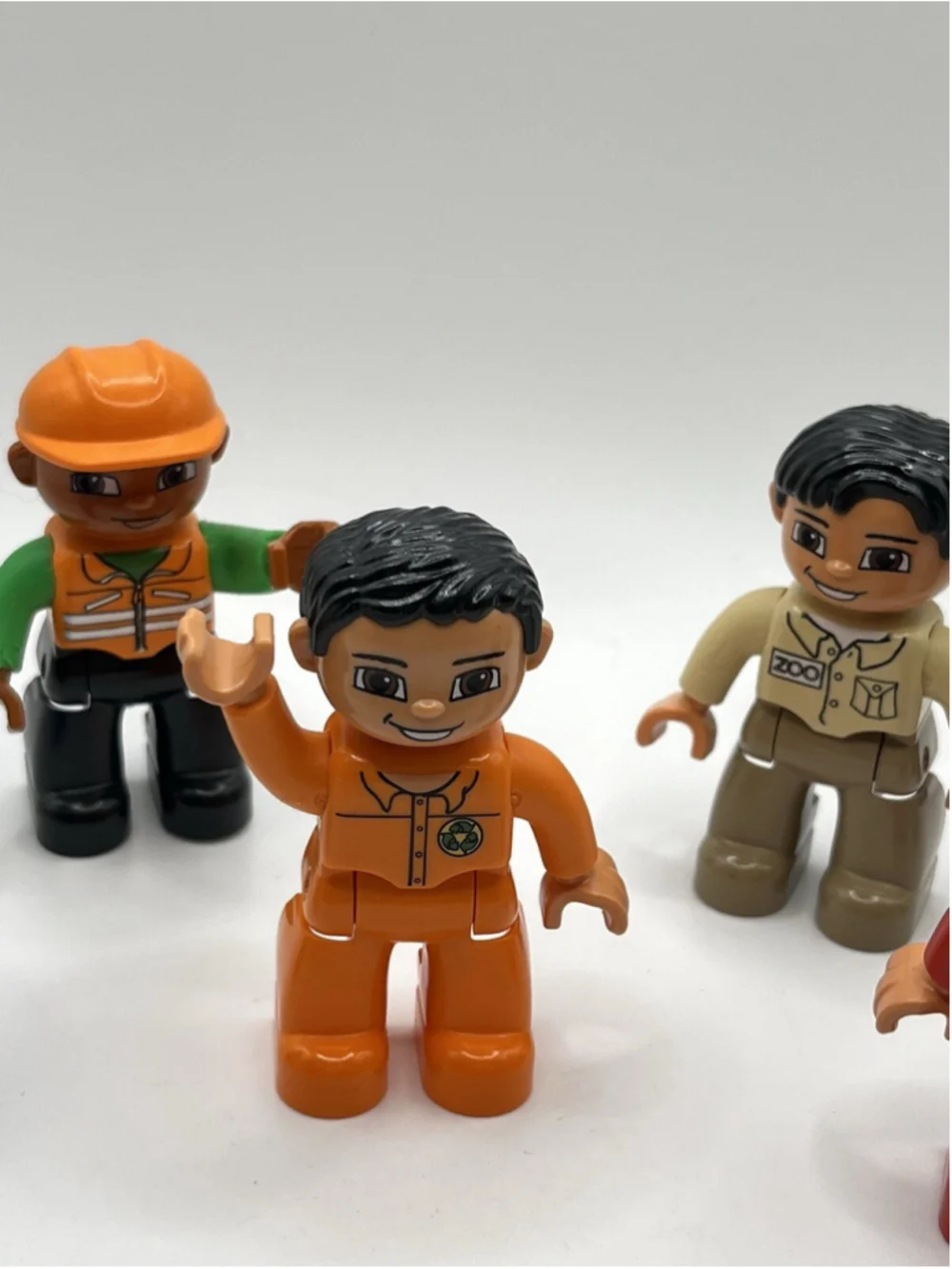 Lego Duplo Collectible Toy Figures Lot Of 6 - Firefighters Construction Worker